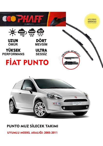 Fiat Punto Ön Muz Silecek Takımı 2006 Model Araca Özel