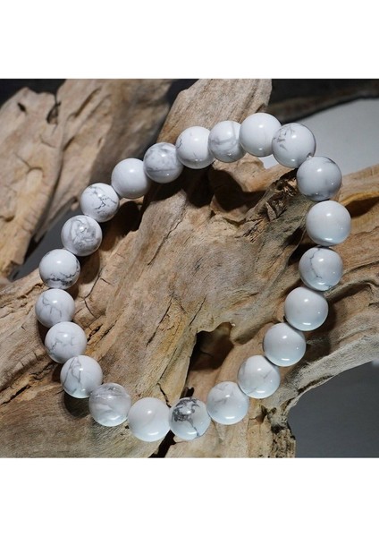 Unisex Beyaz Magnezyum Doğal Taş Bileklik fiyatları