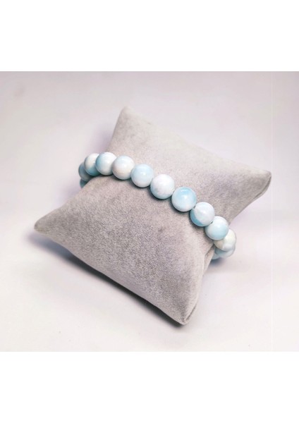 Gökyüzünün Mavisi: Unisex Larimar Doğal Taş Bileklik
