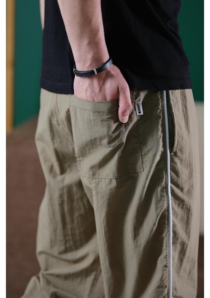 Ccw Paçası Lastikli Kort Paraşüt Şeritli Outdoor Erkek Eşofman Alt indirimleri