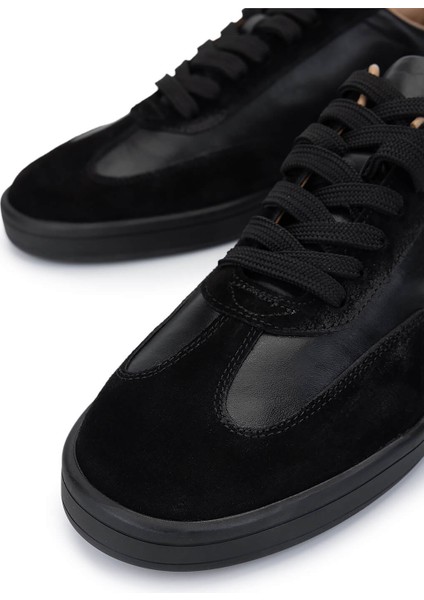 Erkek Hakiki Deri Siyah Sneakers & Spor Ayakkabı 233 5100 Erk Ayk Y25 Sıyah Dr/suet modelleri