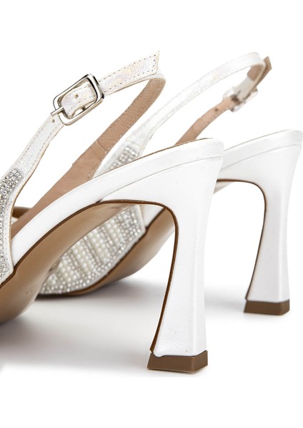 Kadın Vegan Beyaz Sedef Topuklu Ayakkabı 1065 1011 Bn Ayk Y25 Beyaz Sedef indirimleri