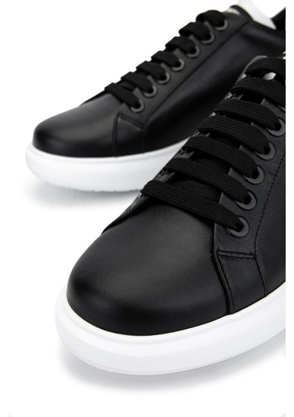 Unisex Hakiki Deri Siyah Sneakers & Spor Ayakkabı 1040 95B2302-Y Ayk Y25 Black/whıte fırsatları
