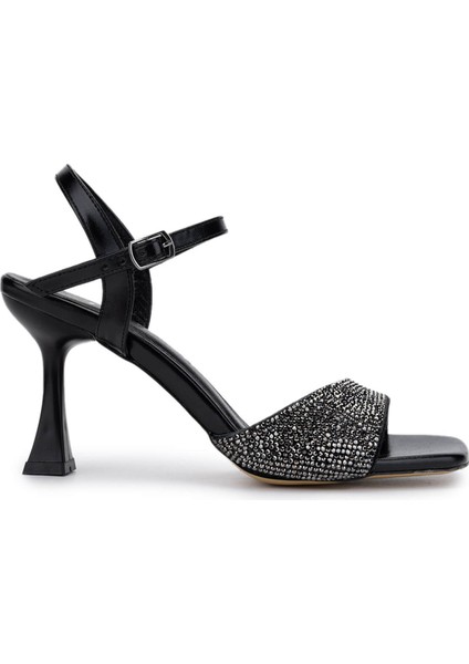 Kadın Hakiki Deri Siyah Topuklu Ayakkabı 1065 040 Bn Ayk Y25 Sıyah