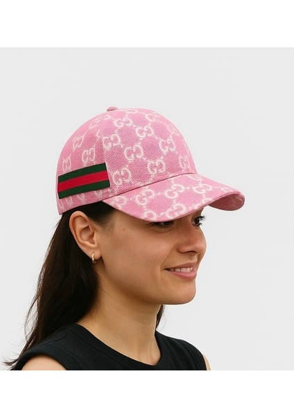 Bay Bayan Arkadan Ayarlanabilir Pembe Şapka