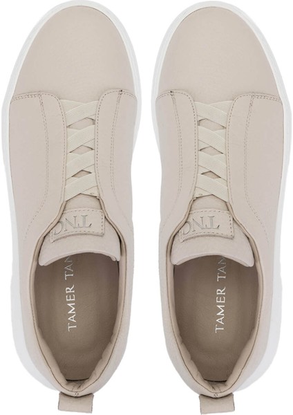 Erkek Hakiki Deri Bej Sneakers & Spor Ayakkabı 965 2526 Erk Ayk Y25 Bej Fltr