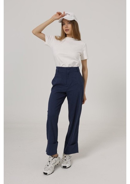 Duble Paça Pantolon - Indigo