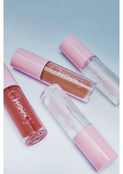 Dudaklara Dolgun ve Işıltılı Görünüm Sunan Gloss PERIPERA Ink Glasting Lip Gloss (2 Edge Nude)