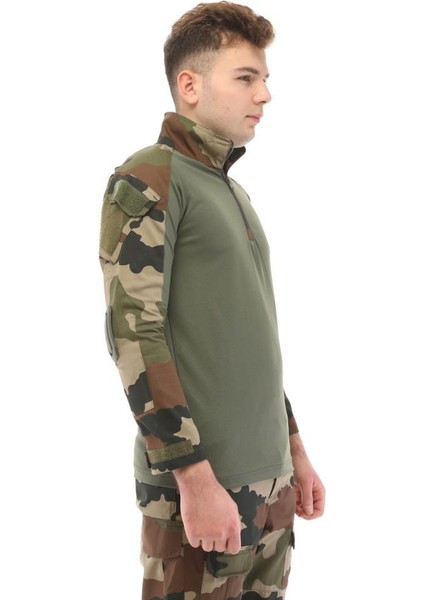 Dirsek Detaylı Polo Yaka Kadın&erkek Combat T-Shirt fiyatları