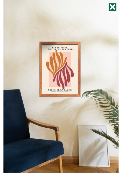 Henri Matisse Dekorize 3'lü Set, Çerçeve Görünümlü Modern Mdf Tablo