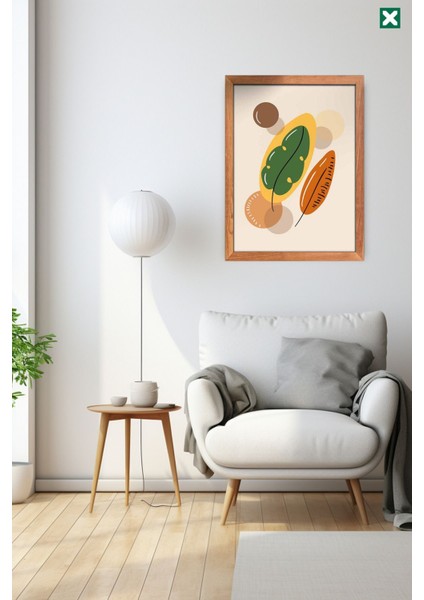 Bohem Duvar Dekoru 3’lü Set Çerçeve Görünümlü Modern Mdf Tablo ,