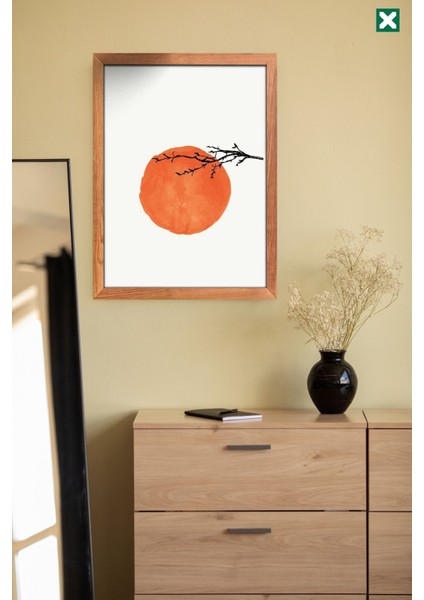Minimalist Bohemian Duvar Sanatı 3'lü Set, Çerçeve Görünümlü Modern Mdf Tablo