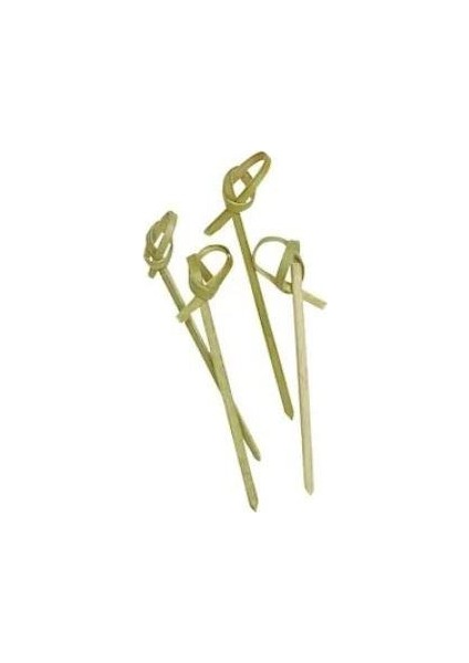 Kürdan Bambu Ruban Düğümlü 12 cm 100 'lü