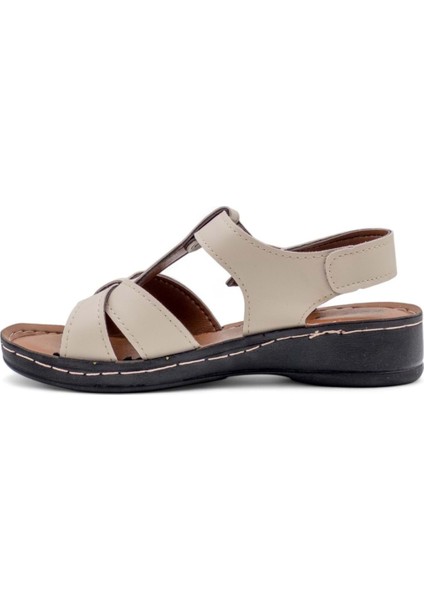 14824 Kadın Sandalet Krem fiyatları