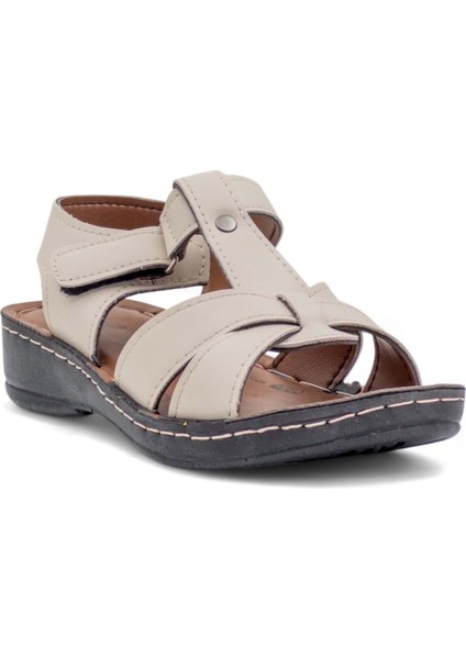 14824 Kadın Sandalet Krem modelleri