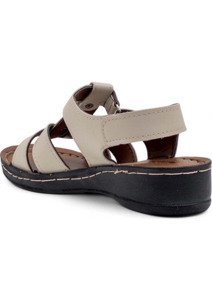 14824 Kadın Sandalet Krem fırsatları