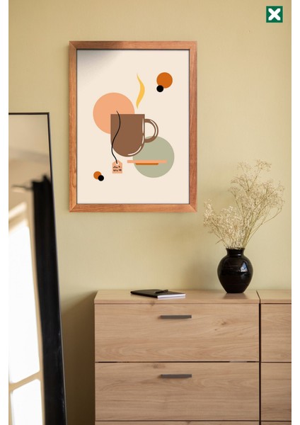 Bohem Duvar Dekoru 3’lü Set Çerçeve Görünümlü Modern Mdf Tablo ,