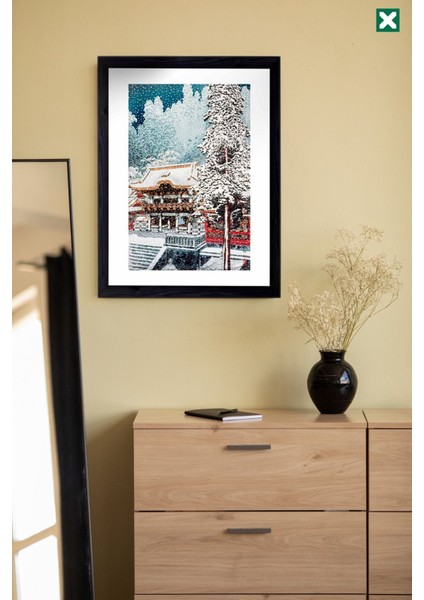 Hiroaki Takahashi Dekorize 3'lü Set , Çerçeve Görünümlü Modern Mdf Tablo