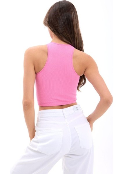 2501 Sporcu Yarım T-Shirt-Pembe