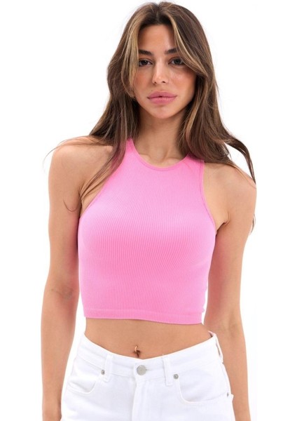 2501 Sporcu Yarım T-Shirt-Pembe