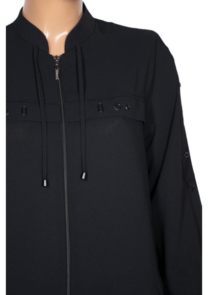 Hesna Kadın Hüma Dokuma Krep Aksesuarlı Araboy Siyah Ferace fiyatları