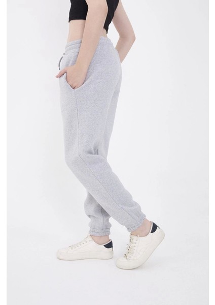 Munn Collection Üç Iplik Basic Lastikli Eşofman Pantolon - Gri modelleri