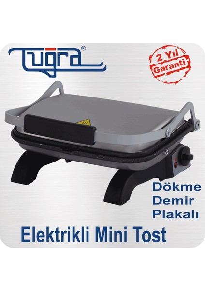 Elektirikli Tuğra Mini Tost Makinası Paslanmaz