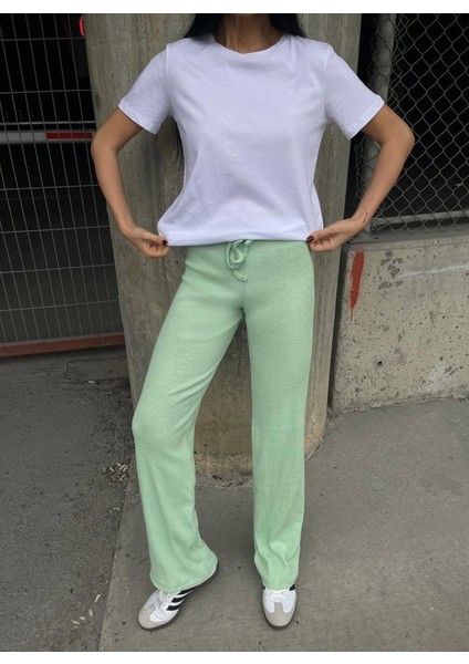 Munn Collection Kadın Kaşkorse Kumaş Ispanyol Paça Pantolon