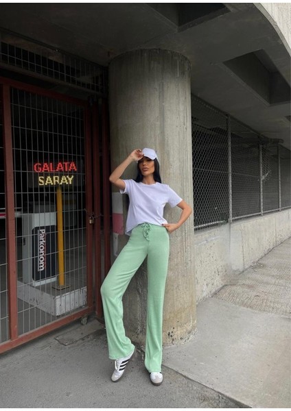 Munn Collection Kadın Kaşkorse Kumaş Ispanyol Paça Pantolon fırsatları