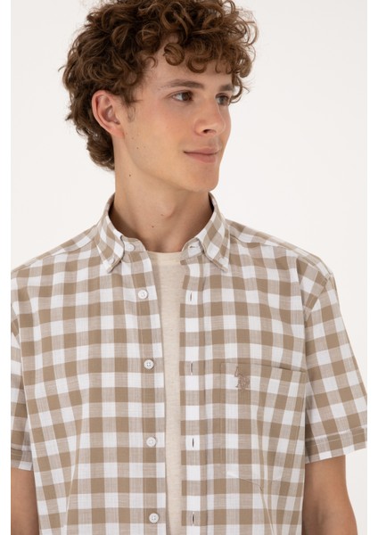 Erkek Vizon Gömlek Kısa Kollu 50300221-VR052 fiyatları