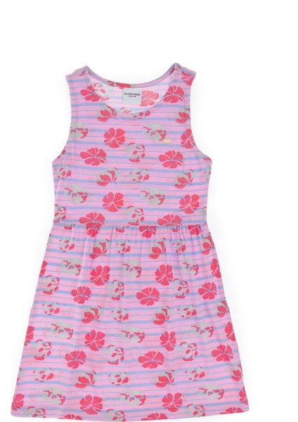 Kız Çocuk Açık Pembe Elbise (Örme) 50306245-VR078