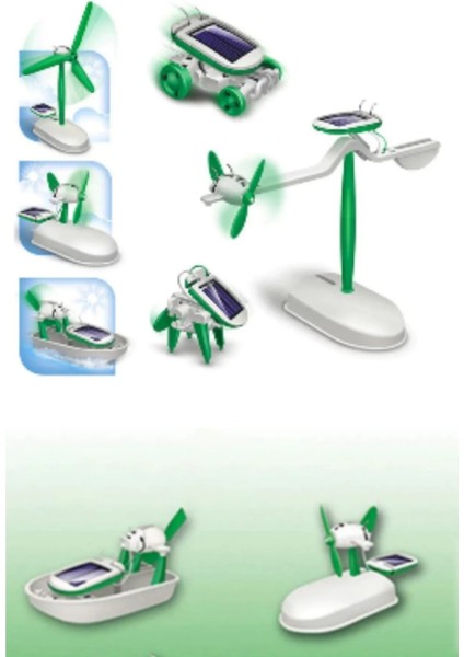 Güneş Enerjili Robot Oluşturma Seti Solar Kit Robot Seti