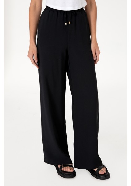 Kadın Siyah Pantolon (Kanvas-Chino) 50300357-VR046 fiyatları