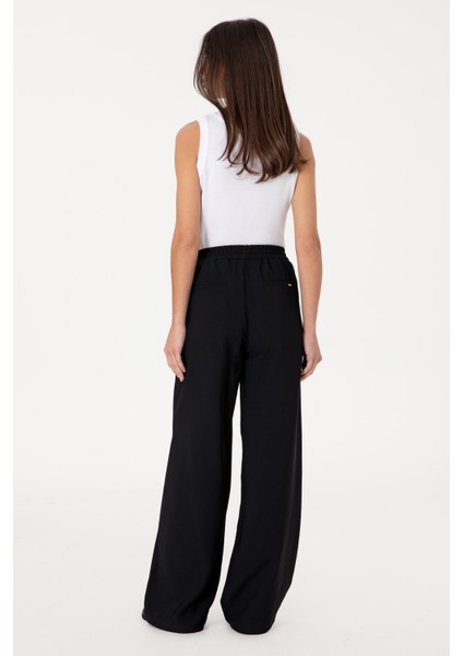 Kadın Siyah Pantolon (Kanvas-Chino) 50300357-VR046 fırsatları