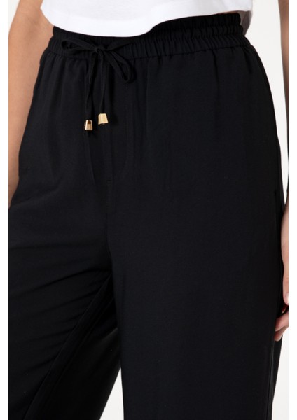 Kadın Siyah Pantolon (Kanvas-Chino) 50300357-VR046 indirimleri