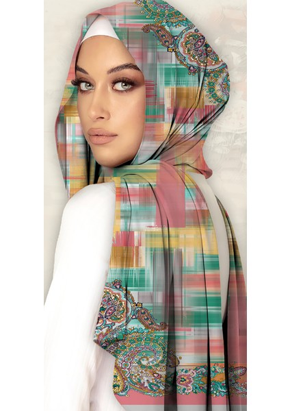 Vual Ipek Şal Paisley Motifli