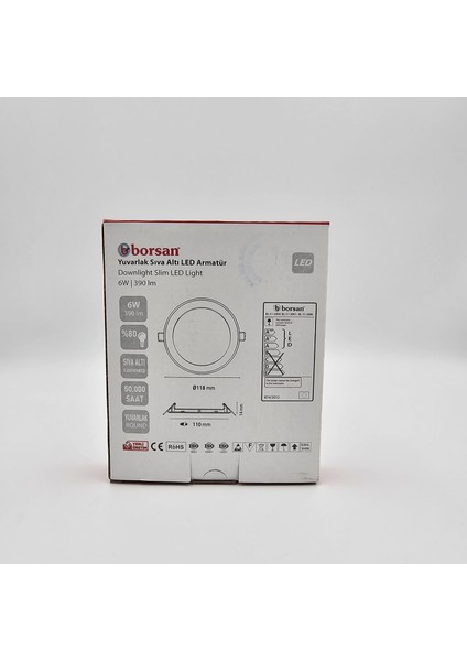 6 W LED Panel Beyaz