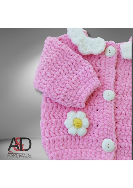 Kadife Çoçuk Hırkası>giyim>hırka>bebek>bebek Odası>mont>anne/bebek>el Örgüsü>>bebek Hediyesi