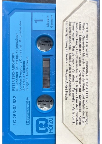 (Plak Değildir Kasettir) Peter Tschaikowsky Der Nussknacker Kaset fiyatları