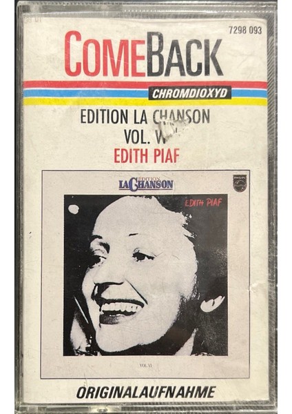 (Plak Değildir Kasettir) Edith Piaf Come Back Kaset