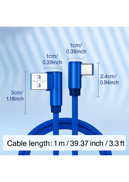 Naylon Örgülü 90 Derece 1 Metre 2.1A Micro Hızlı Şarj Kablosu W05 fırsatları