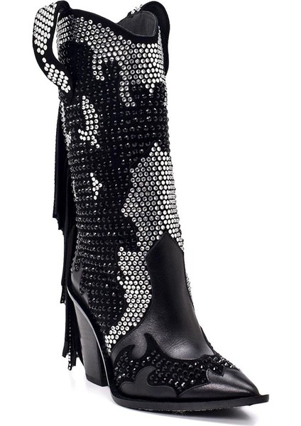 Bulture K Siyah Süet Kadın Topuklu Bot fiyatları