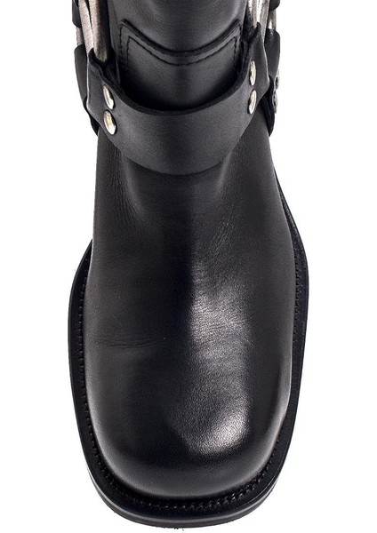 Hassy Siyah Hakiki Deri Kadın Topuklu Bot modelleri