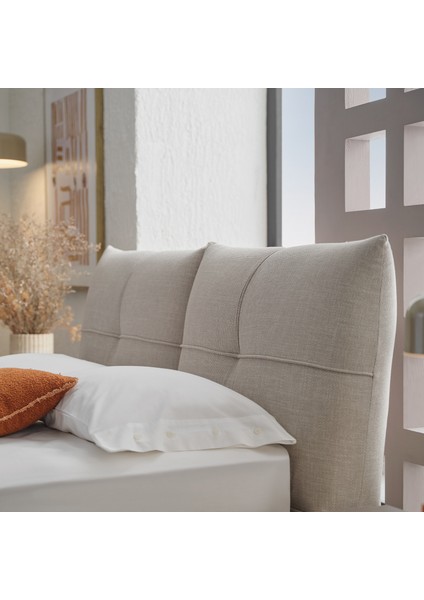 Varena Başlıklı Karyola 2'li Set - Açık Gri fırsatları
