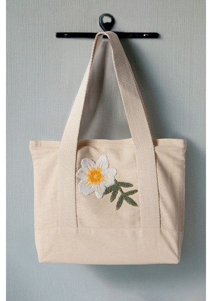 Desenli Bez Keten Omuz Çantası, Plaj Çantası, Işlemeli El ve Kol Çantası %100 Pamuk 36X29 cm fiyatları