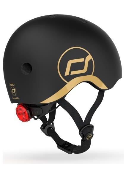 Scoot And Ride Helmet Bebek Kaskı Xxs-S Black&gold Limited Edition