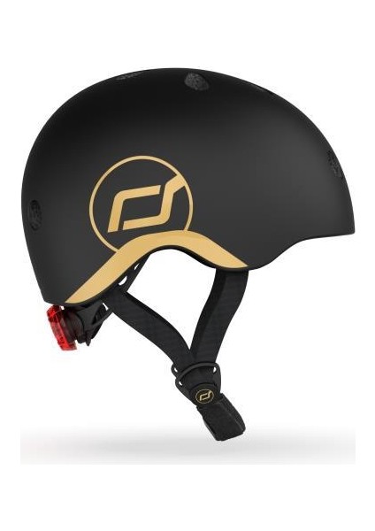 Scoot And Ride Helmet Bebek Kaskı Xxs-S Black&gold Limited Edition