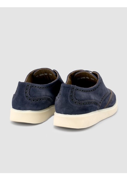%100 Hakiki Deri Süet Lacivert Erkek Günlük Ayakkabı modelleri