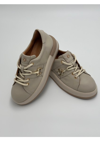 Kadın Bej Hakiki Deri Sneakers & Spor Ayakkabı fiyatları