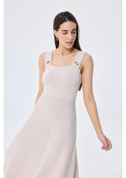 Madison Kadın Yazlık Rayon Triko Elbise - Taş modelleri